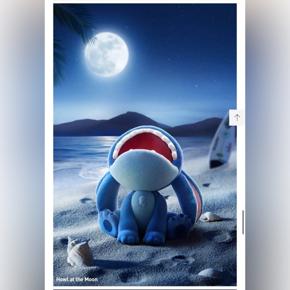 Disney Other - Howling to the Moon - Disney Stitch Little Emotion Series Figure